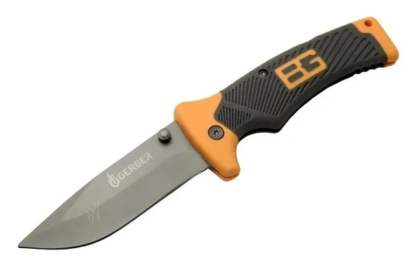 Bear Grylls 113 Turuncu Kamp Çakı 21cm - Manuel, Kemerlikli ürün görseli 1