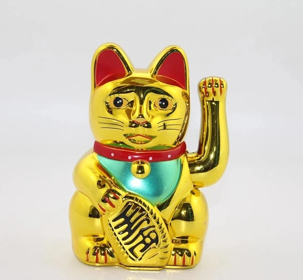 Pilli Sallanan Şans Kedisi - Maneki Neko Alk2933 ürün görseli 1