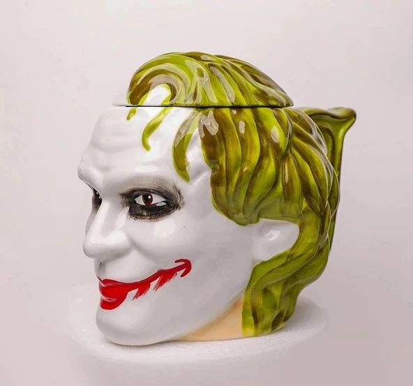 3d Kapaklı Joker Tasarımlı Porselen Kupa Bardak Alk4516 ürün görseli 1