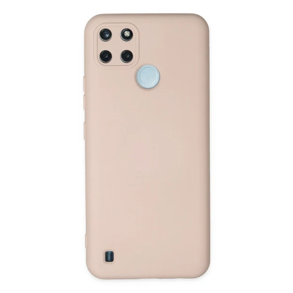Realme C25y Kılıf Nano İçi Kadife Silikon - Pudra ürün görseli 1