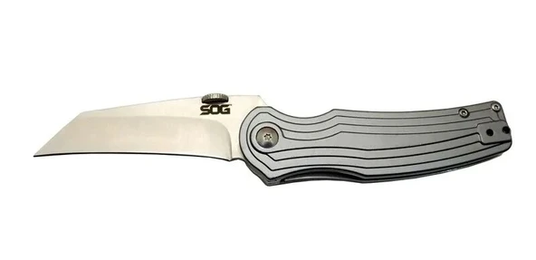 Pinkerton 0689 Gri Kamp Çakı 18cm - Yarı Otomatik, Kemerlikli, Kutulu ürün görseli 1