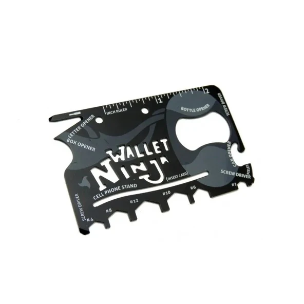 Ninja Wallet Survival Acil Durum Kiti / Kartı - 18 İn 1 ürün görseli 1