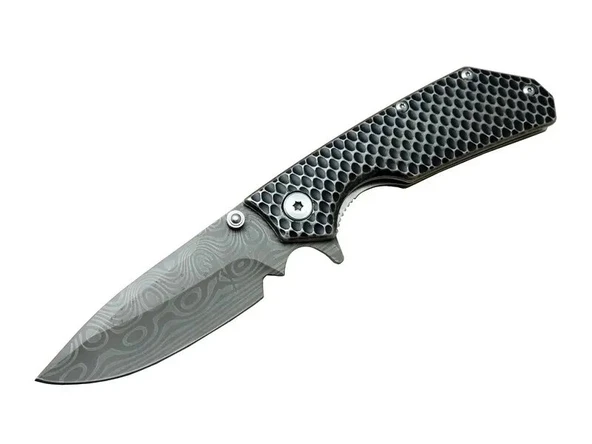 Damascus Dms 2 16 Gri Kamp Çakı 21cm- Yarı Otomatik, Kemerlikli, Metal Sap ürün görseli 1