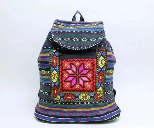 Kilim Desenli Sırt Çantası Alk-1 ürün görseli 1