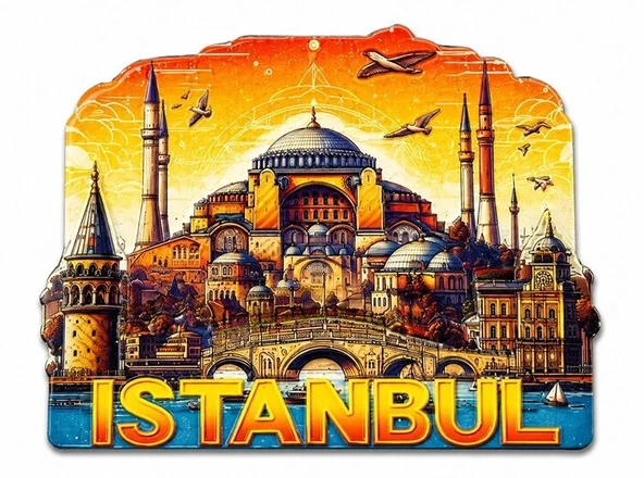 İstanbul Temalı Silikon Buzdolapı Süsü Magnet Alk5378 ürün görseli 1