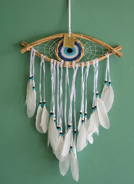 Rüya Kapanı Düş Kapanı Dream Catcher Göz Tasarımı Roshıta-57 ürün görseli 1