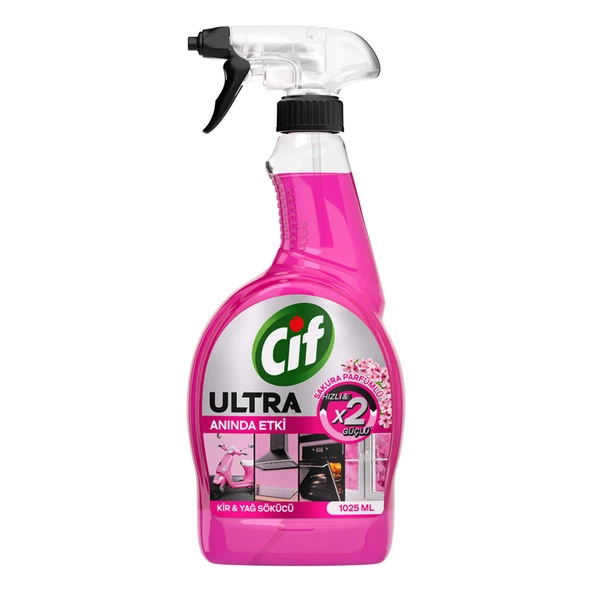 ŞeyliŞeyler - Cif Sprey Ultra Anında Etki Sakura Kir ve Yağ Çözücü 1025 ml 1 Adet ürün görseli 1