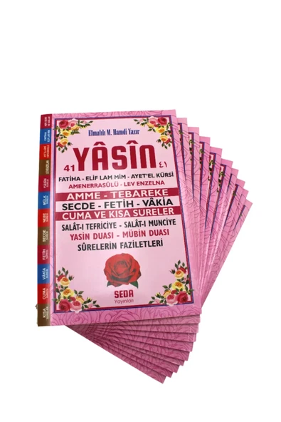 Ekonomik Hediyelik 10 Adet Yasin-i Şerif Pembe 64 Shf. Orta Boy(17x24cm) ürün görseli 1