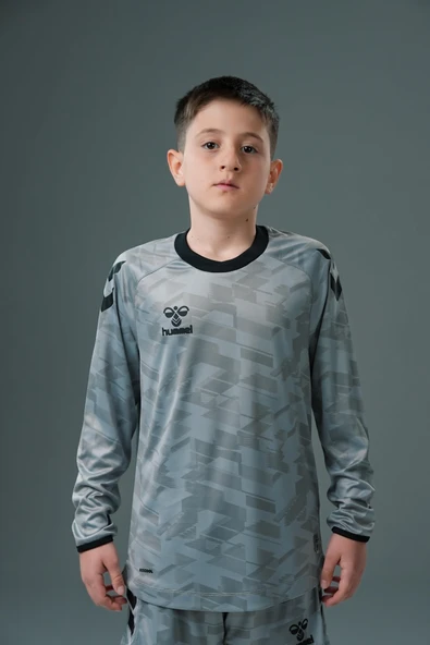 Hummel Line Kaleci Tek Üst Forma Gri Çocuk ürün görseli 1