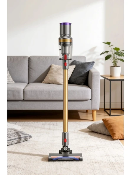 HOMETECH HT-20 SARJLI DİKEY SÜPÜRGE - GOLD ürün görseli 1