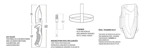 Company Tnt-1020-a Kamp Bıçağı - Resim 5