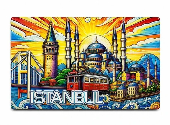 İstanbul Temalı Silikon Buzdolapı Süsü Magnet Alk5377 ürün görseli 1