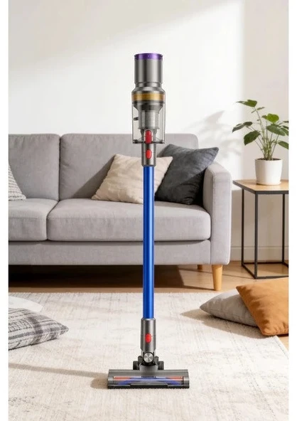 HT-20 SARJLI DİKEY SÜPÜRGE - MAVİ ürün görseli 1