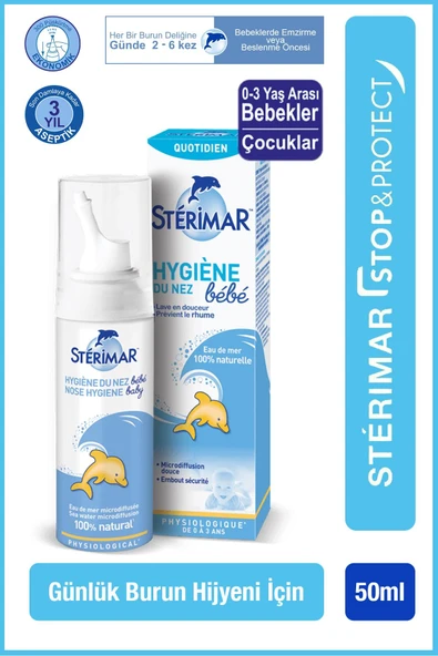 Sterimar Baby Burun Spreyi Deniz Suyu 50 ml ürün görseli 1