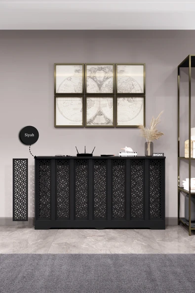 Dekoratif Petek Kaplama Modern Kalorifer Peteği Gizleme Ünitesi 11 Desen 9 Renk İç Ölçü 136 cm Dış Ölçü 140 cm ürün görseli 1