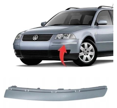 Vw Passat B5 Sol Ön Tampon Bandı Nikelajsız 2001-2005 3B0807717B ürün görseli 1
