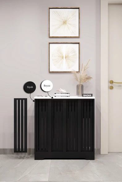Dekoratif Petek Dolabı Kalorifer Peteği Kapatma Ünitesi Modern Tasarım İç Ölçü 76 cm Dış Ölçü 80 cm ürün görseli 1