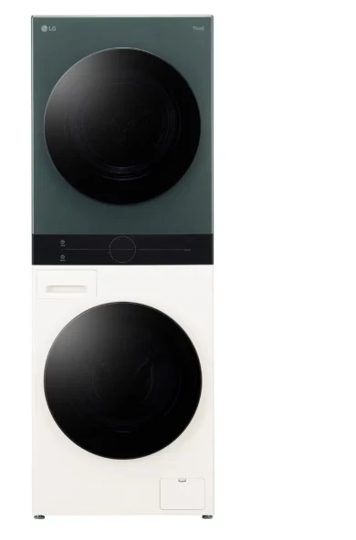 LG W4W8BVKK2HM WashTower 12 Kg Yıkama 10 Kg Kurutma Ortak Panelli Çamaşır ve Kurutma Makinesi Bej-Yeşil Renk ürün görseli 1