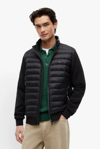 MIX MEDIA ESS RWB STAND COLLAR Erkek Siyah Sweatshirt - MW0MW41329 ürün görseli 1