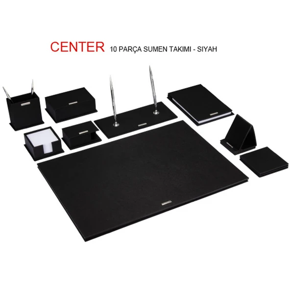 Gıpta Sümen Takımı 10 Parça Center Sade Siyah 7137 ürün görseli 1