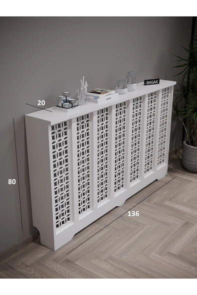 Dekoratif Petek Kaplama Modern Kalorifer Peteği Gizleme Ünitesi 11 Desen 9 Renk İç Ölçü 136 cm Dış Ölçü 140 cm ürün görseli 1