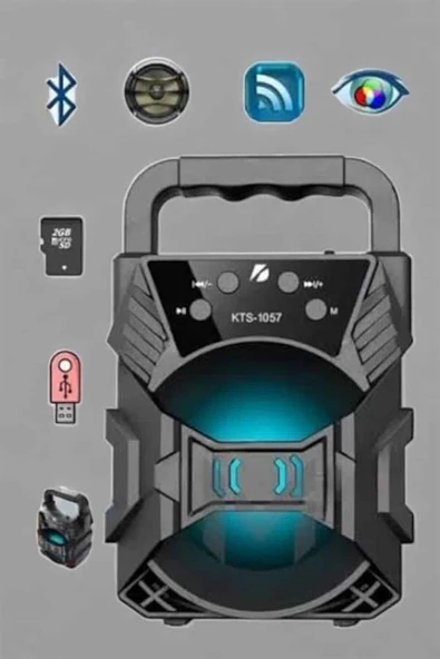 Yüksek Performanslı Bluetooth Hoparlör Kablosuz Taşınabilir ürün görseli 1