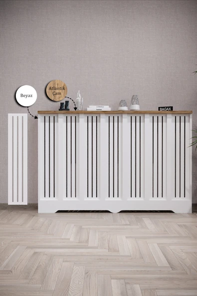 Dekoratif Petek Kaplama Modern Kalorifer Peteği Gizleme Ünitesi 11 Desen 9 Renk İç Ölçü 136 cm Dış Ölçü 140 cm ürün görseli 1