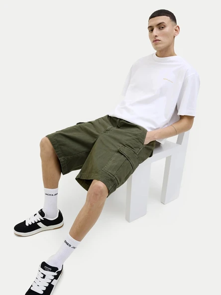 Jack&Jones 12269374 Erkek Sort - Haki - Resim 2