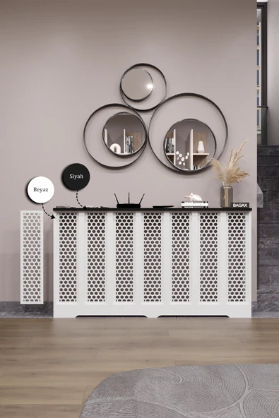 Dekoratif Petek Kaplama Modern Kalorifer Peteği Gizleme Ünitesi 11 Desen 9 Renk İç Ölçü 136 cm Dış Ölçü 140 cm ürün görseli 1