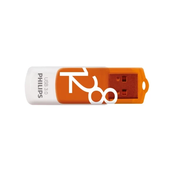 PHILIPS 128GB USB Bellek, 3.0 Vivid Turuncu/Beyaz - FM12FD00B/00 ürün görseli 1