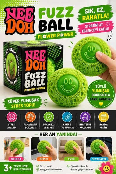 Fuzz Ball Kadife Dokulu Sukuşi NeeDoh Stres Topu Squishy Oyuncak Yumuşak Sıkma Oyuncağı ürün görseli 1