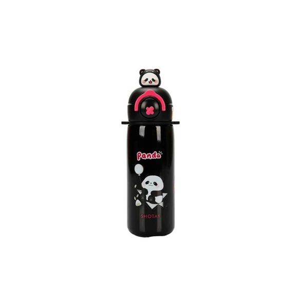 Shotay Termos Matara ( Panda ) 430 Ml. Siyah Sht-St-8818 ürün görseli 1