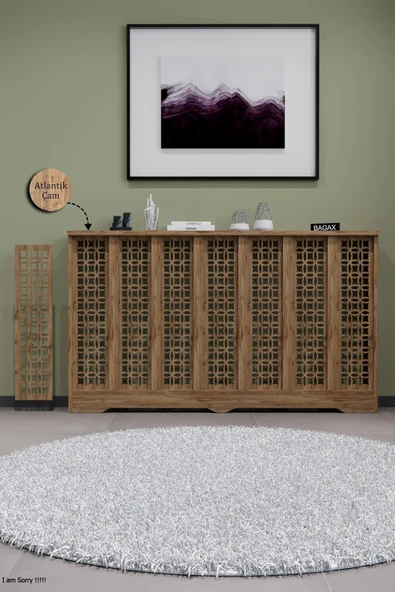 Dekoratif Petek Kaplama Modern Kalorifer Peteği Gizleme Ünitesi 11 Desen 9 Renk İç Ölçü 136 cm Dış Ölçü 140 cm ürün görseli 1