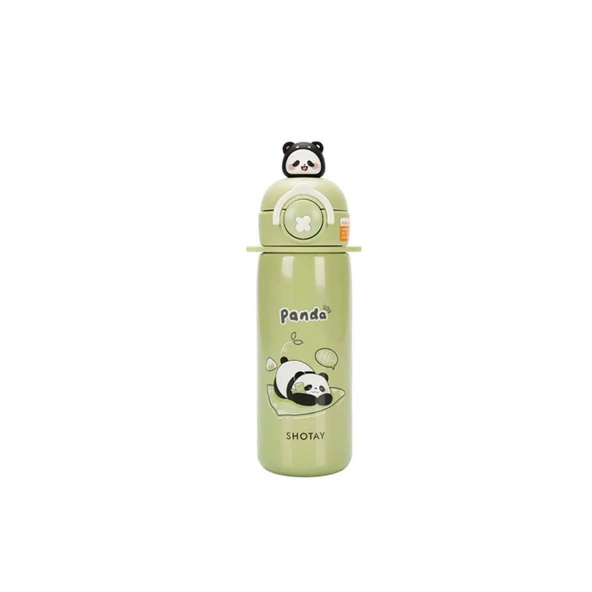 Shotay Termos Matara ( Panda ) 430 Ml.Yeşil Sht-St-8818 ürün görseli 1