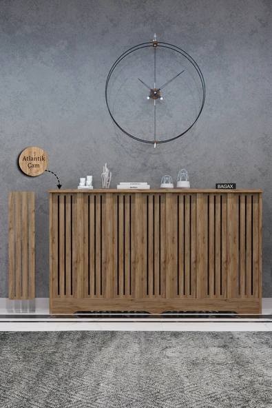 Dekoratif Petek Kaplama Modern Kalorifer Peteği Gizleme Ünitesi 11 Desen 9 Renk İç Ölçü 136 cm Dış Ölçü 140 cm ürün görseli 1