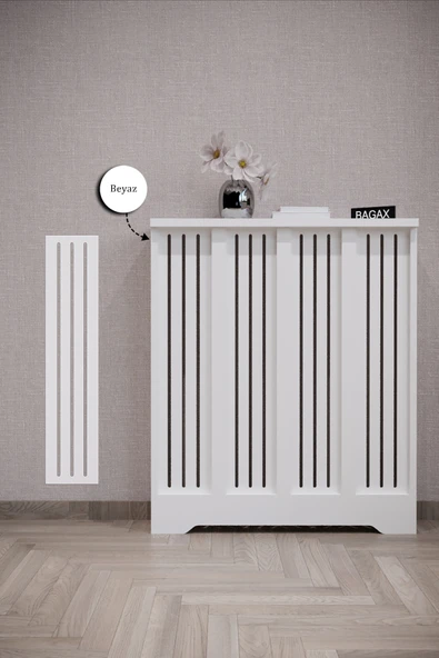 Dekoratif Petek Dolabı Kalorifer Peteği Kapatma Ünitesi Modern Tasarım İç Ölçü 76 cm Dış Ölçü 80 cm ürün görseli 1
