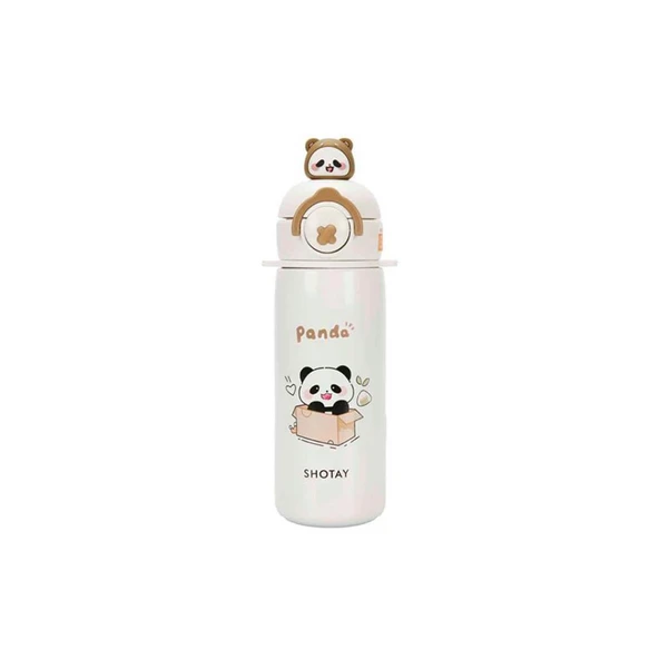 Shotay Termos Matara ( Panda ) 430 Ml. Beyaz Sht-St-8818 ürün görseli 1