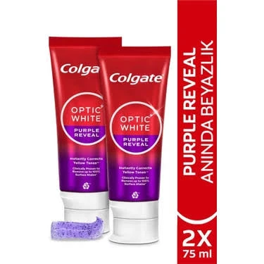 Colgate Max White Purple Reveal Diş Macunu 75 Ml 2 Adet ürün görseli 1