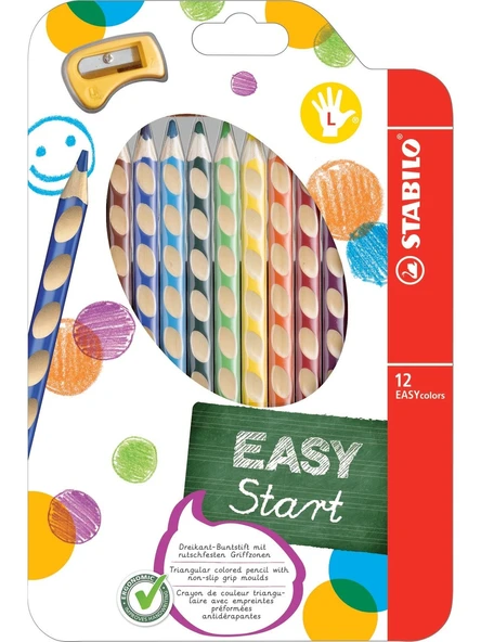 Stabilo Boya Kalemi 12 Renk Easycolors Sol Elini Kullananlar için ( L ) ürün görseli 1