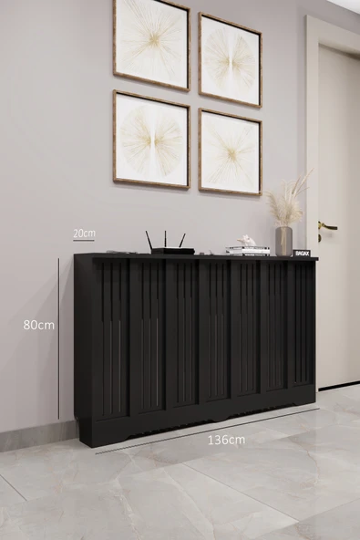 Dekoratif Petek Kaplama Modern Kalorifer Peteği Gizleme Ünitesi 11 Desen 9 Renk İç Ölçü 136 cm Dış Ölçü 140 cm ürün görseli 1