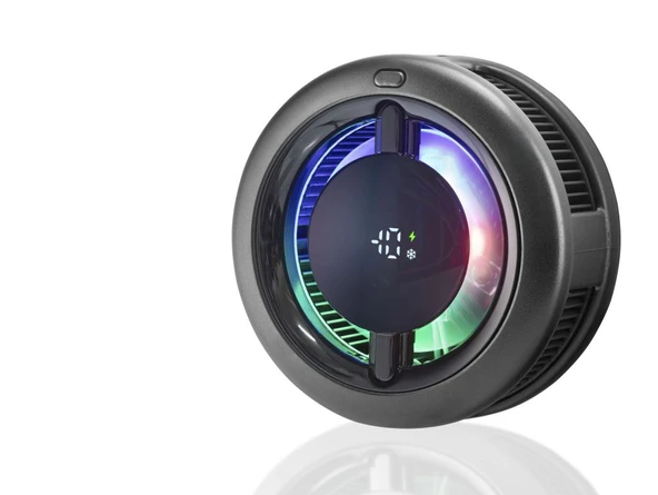 Manyetik Telefon Soğutucu Fan Rgb Dijital Ekranlı - Siyah CX19 ürün görseli 1