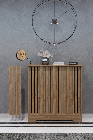 Dekoratif Petek Dolabı Kalorifer Peteği Kapatma Ünitesi Modern Tasarım İç Ölçü 76 cm Dış Ölçü 80 cm ürün görseli 1