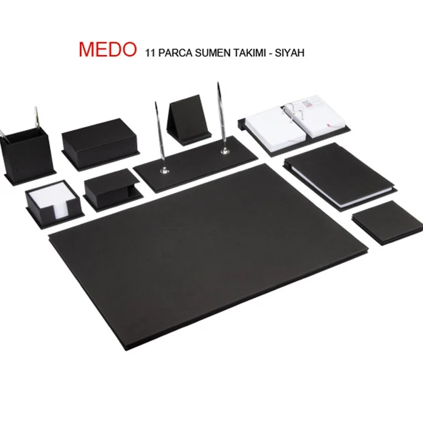 Gıpta Sümen Takımı 11 Parça Medo Siyah 7107 ürün görseli 1