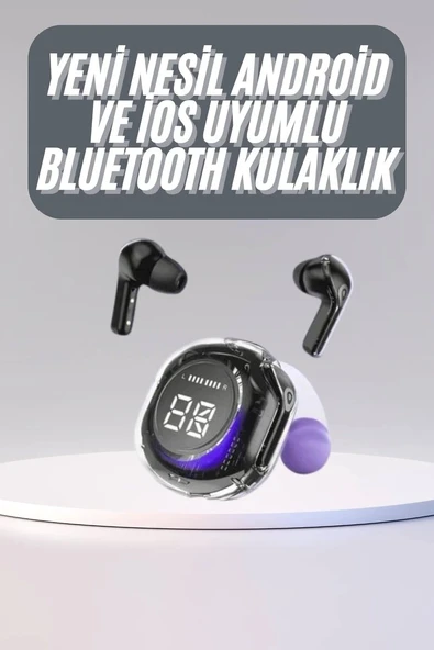 Kulak İçi Bluetooth Kulaklık ANC ENC Özellikli Şarj Göstergeli Kablosuz Kulaklık ürün görseli 1