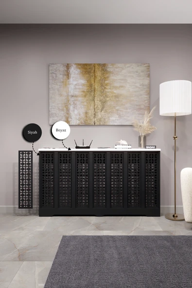 Dekoratif Petek Kaplama Modern Kalorifer Peteği Gizleme Ünitesi 11 Desen 9 Renk İç Ölçü 136 cm Dış Ölçü 140 cm ürün görseli 1