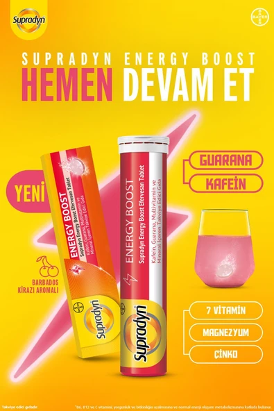 Supradyn Energy Boost Taef 15 Efervesan Tablet - Resim 2