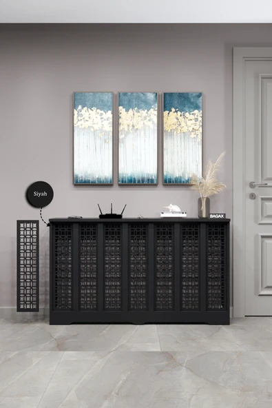 Dekoratif Petek Kaplama Modern Kalorifer Peteği Gizleme Ünitesi 11 Desen 9 Renk İç Ölçü 136 cm Dış Ölçü 140 cm ürün görseli 1