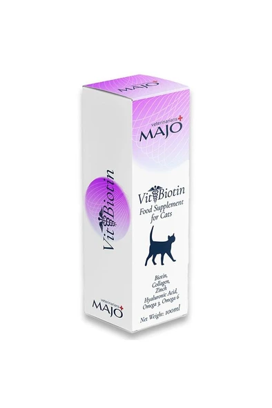 Vit+Biotin Kedi Tüy Sağlığı Yağı 100 ml ürün görseli 1