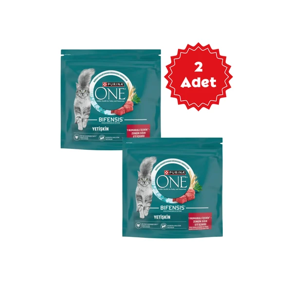 Purina One Sığır Etli Yetişikin Kedi Maması 1,4kg x 2 Adet ürün görseli 1