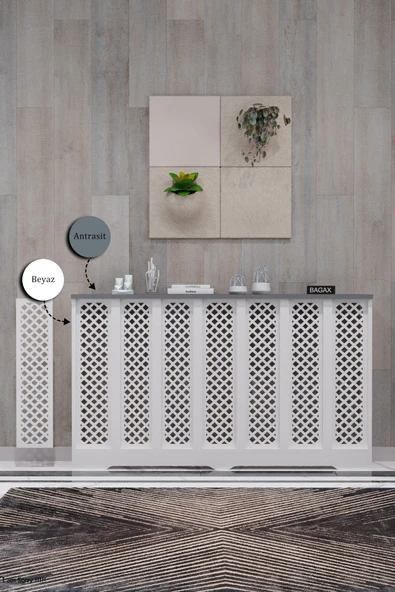 Dekoratif Petek Kaplama Modern Kalorifer Peteği Gizleme Ünitesi 11 Desen 9 Renk İç Ölçü 136 cm Dış Ölçü 140 cm ürün görseli 1